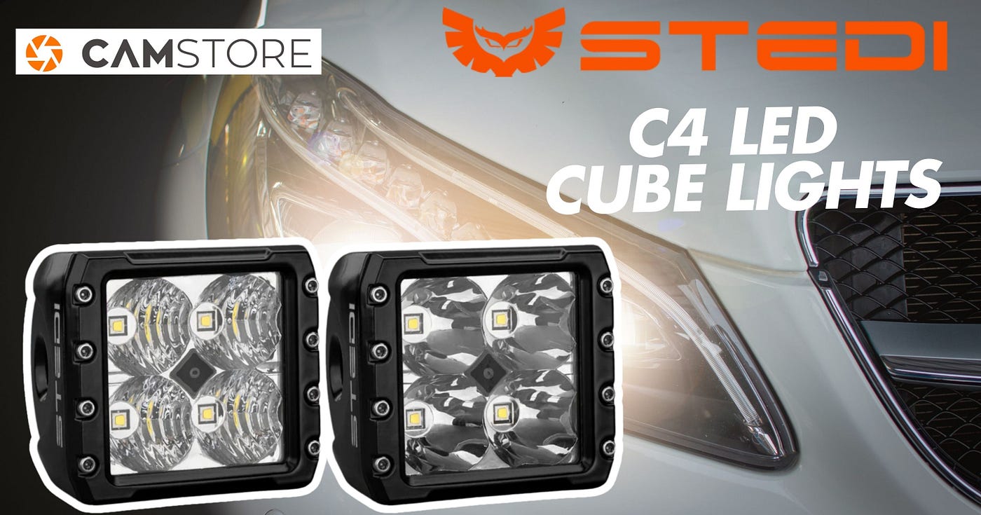 STEDI Black Edition C4 LED Cube Light: Illuminate Every Adventure