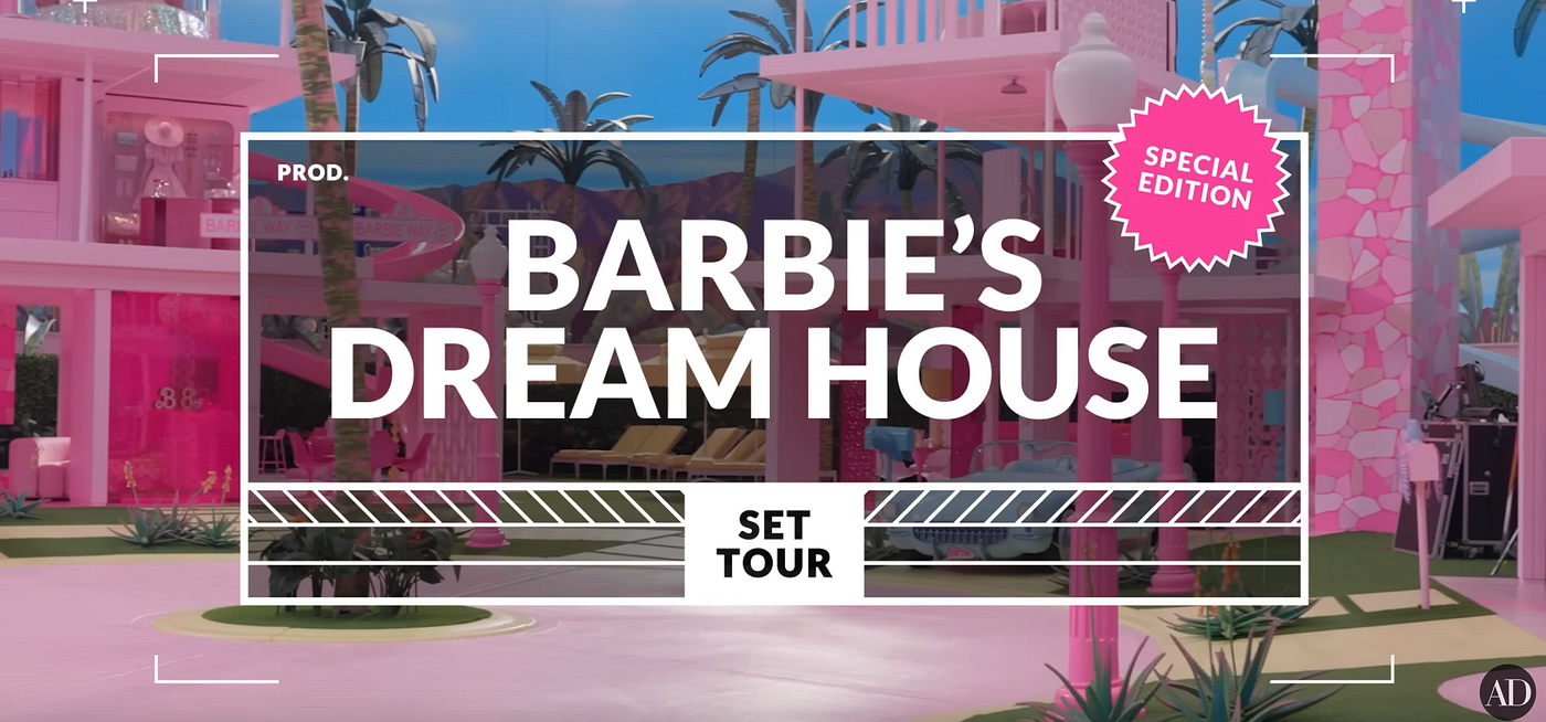 This is the offical Barbie Dream House 🛍🎀💅 Movie version