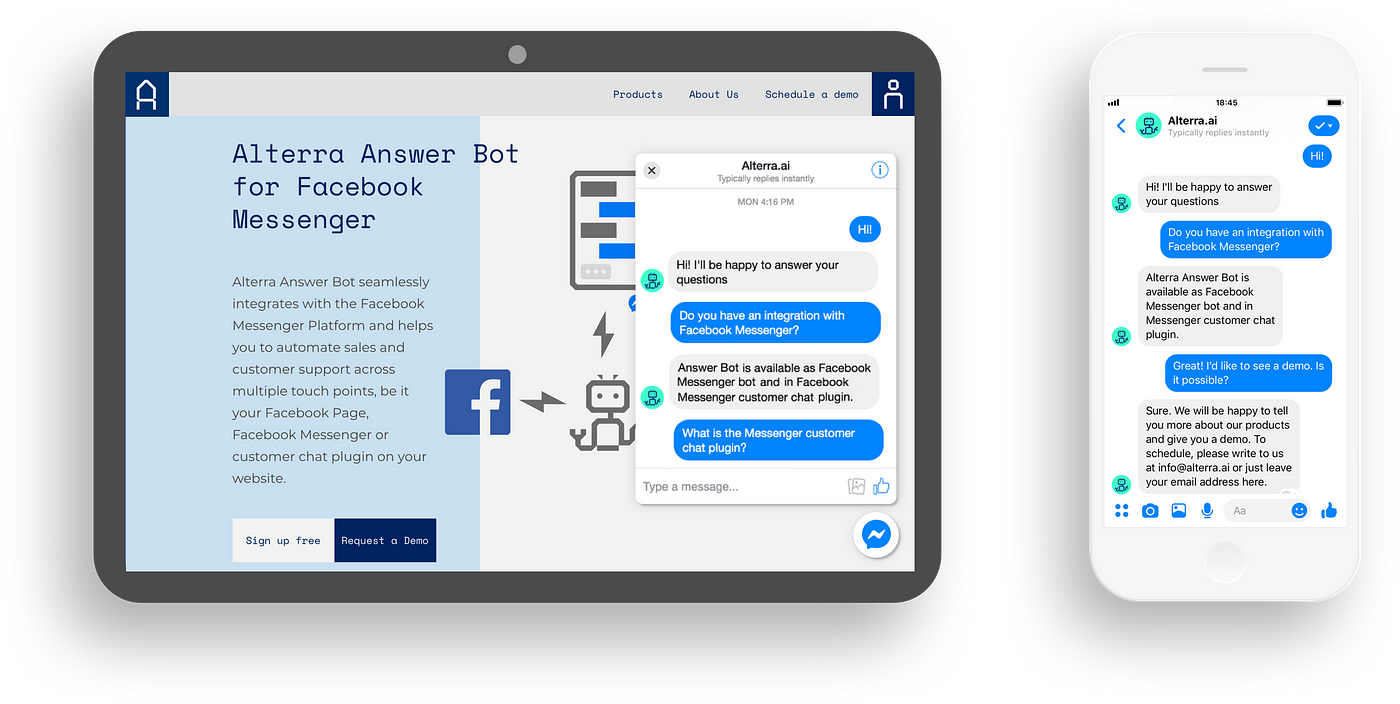 Introducing Alterra Answer Bot for Facebook Messenger | by Irina Peregud |  Chat about chat — Alterra.ai | Medium
