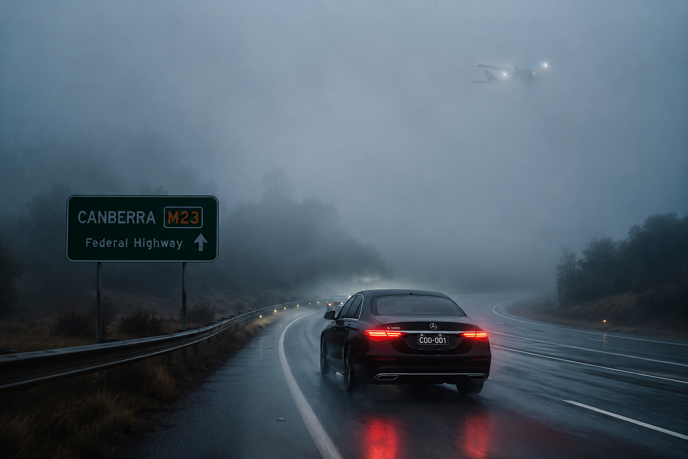 Rain, Hail or Fog, we get you there unliek the airlines.