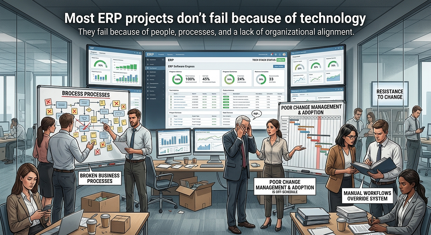 Acquired. Integrated. Operational. Why Some ERP Projects Succeed While Others Struggle