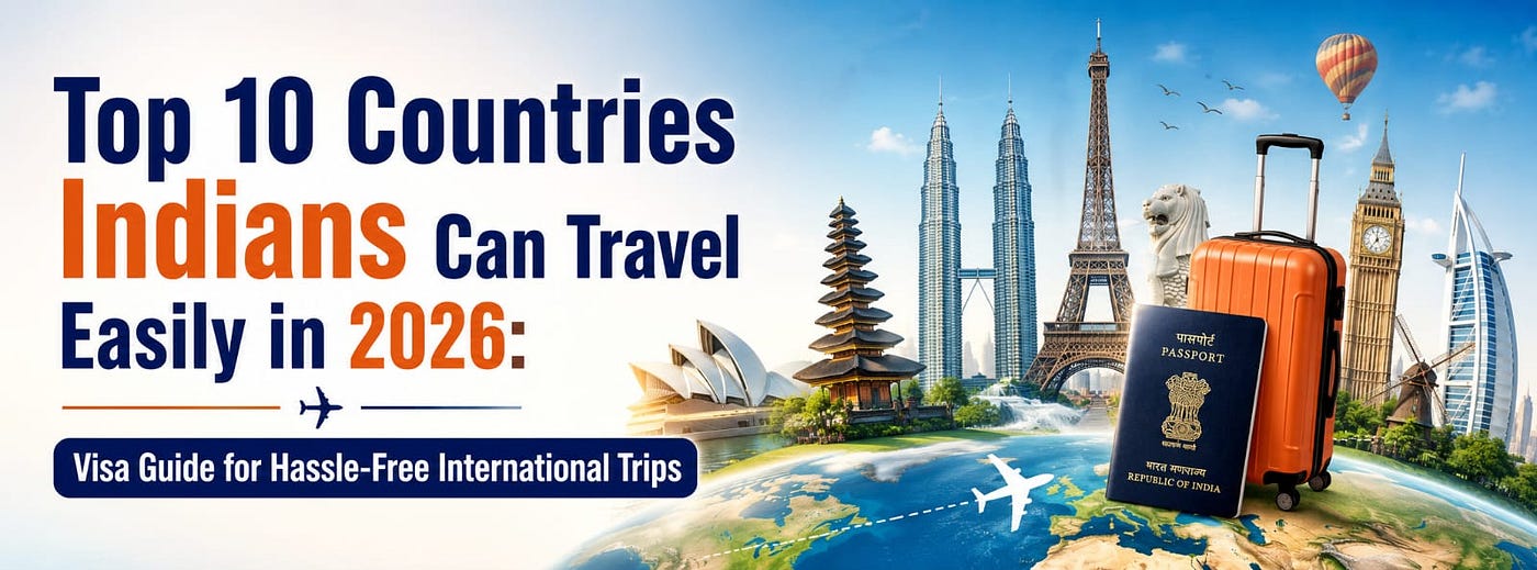 Top 10 Countries Indians Can Travel Easily in 2026: Visa Guide for Hassle-Free International Trips