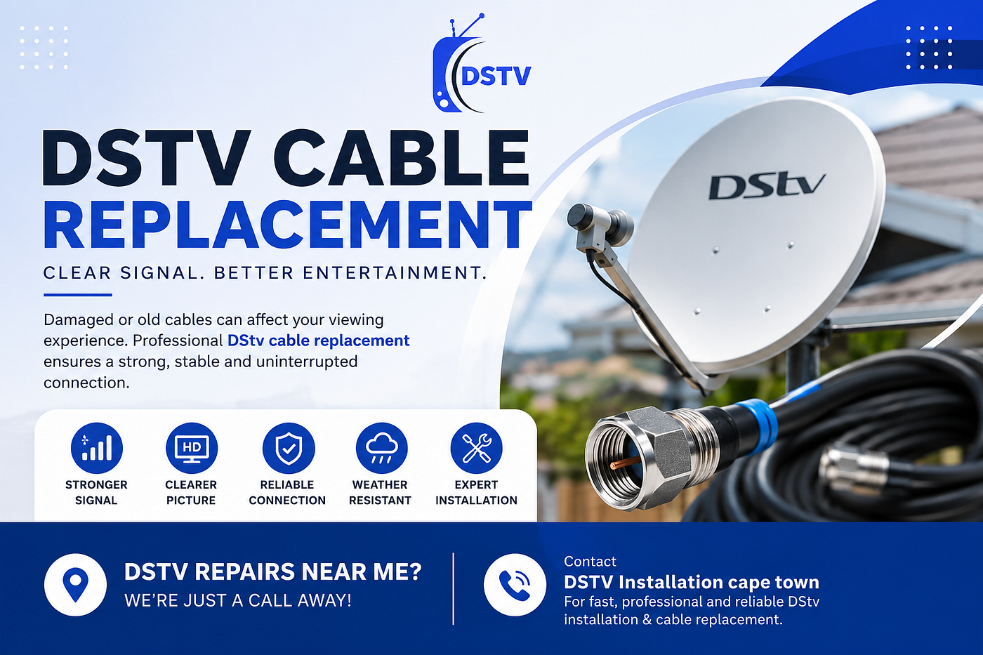 DStv Cable Replacement: Keep Your TV Connection Clear and Reliable