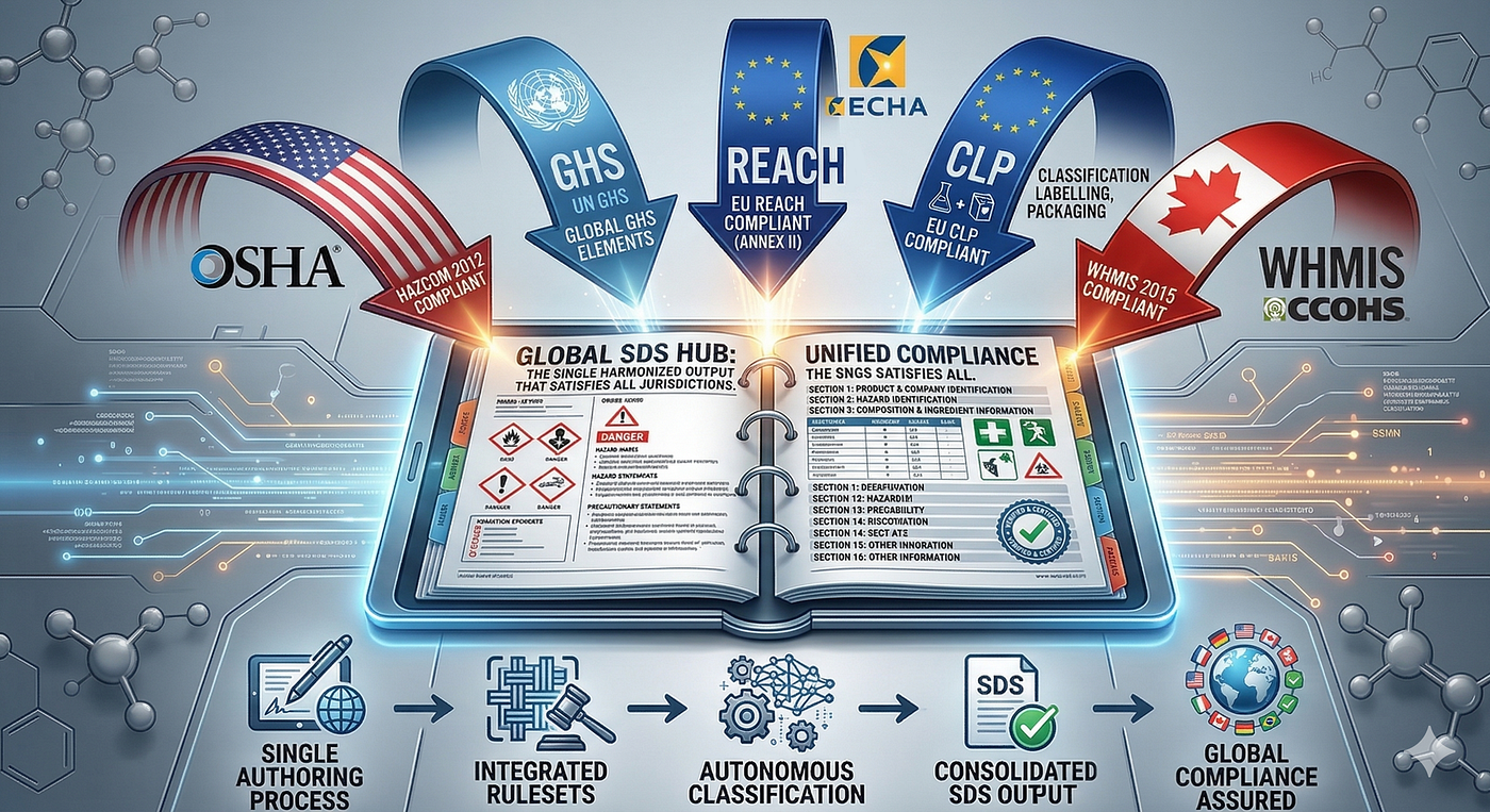 OSHA, GHS, REACH, CLP, WHMIS: One SDS That Satisfies All of Them