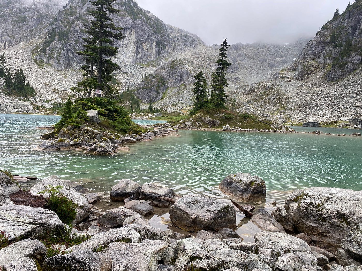 Thank you, Waterspite Lake for the awe-inspiring hike. Sept 14, 2025. Worth every footstep to see this wondrous lake.