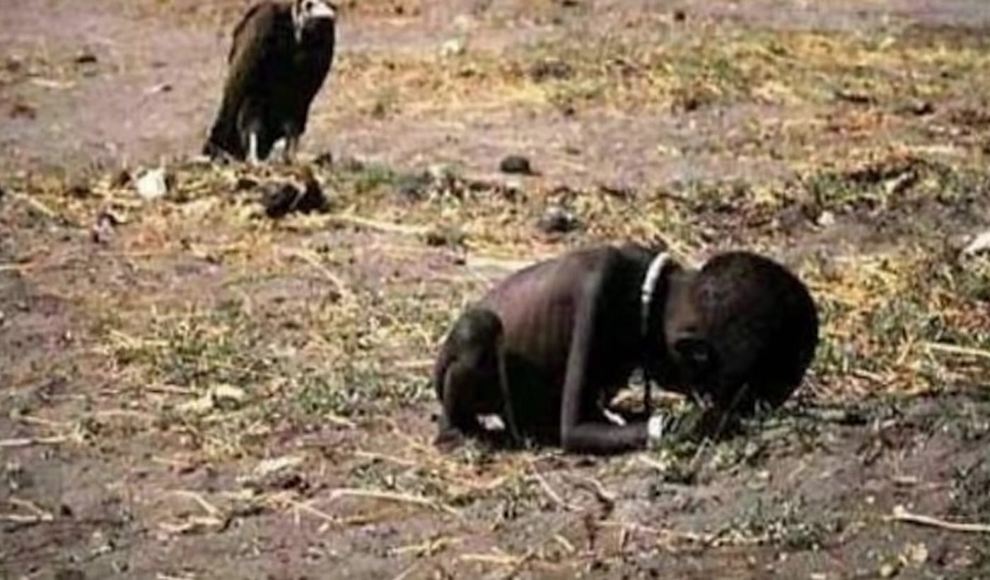 The Haunting Legacy of Kevin Carter's 1993 Sudan Famine Photograph