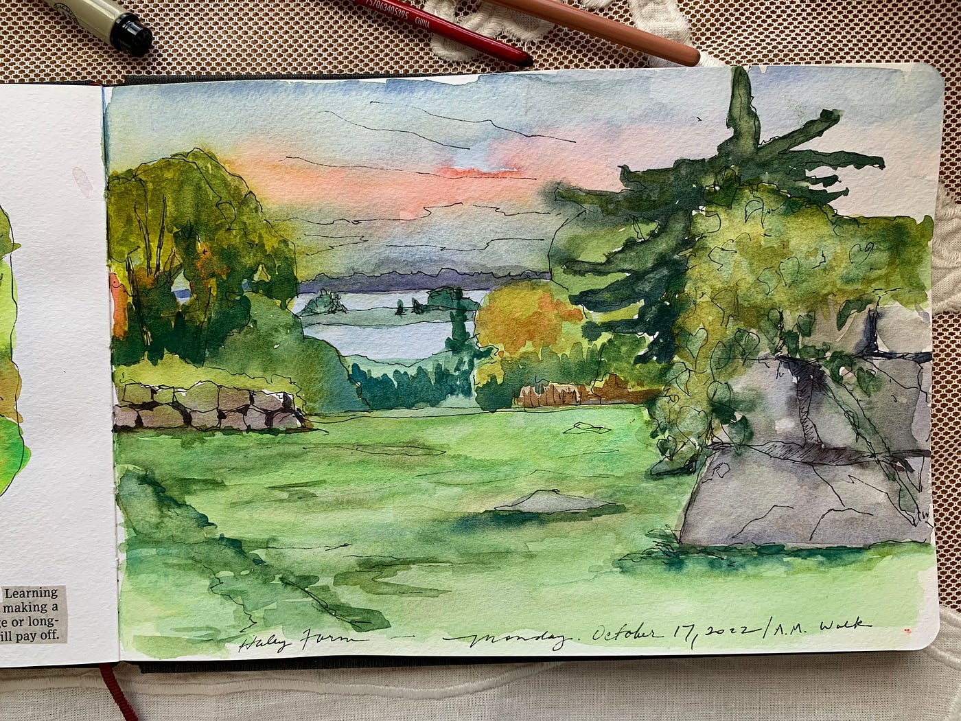 watercolor sketchbook art — Art & LIfe Journal — Roxanne Steed