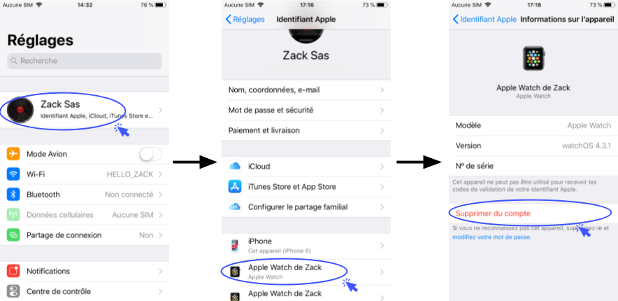 Comment supprimer mon Apple Watch de mon compte iCloud by ZACK