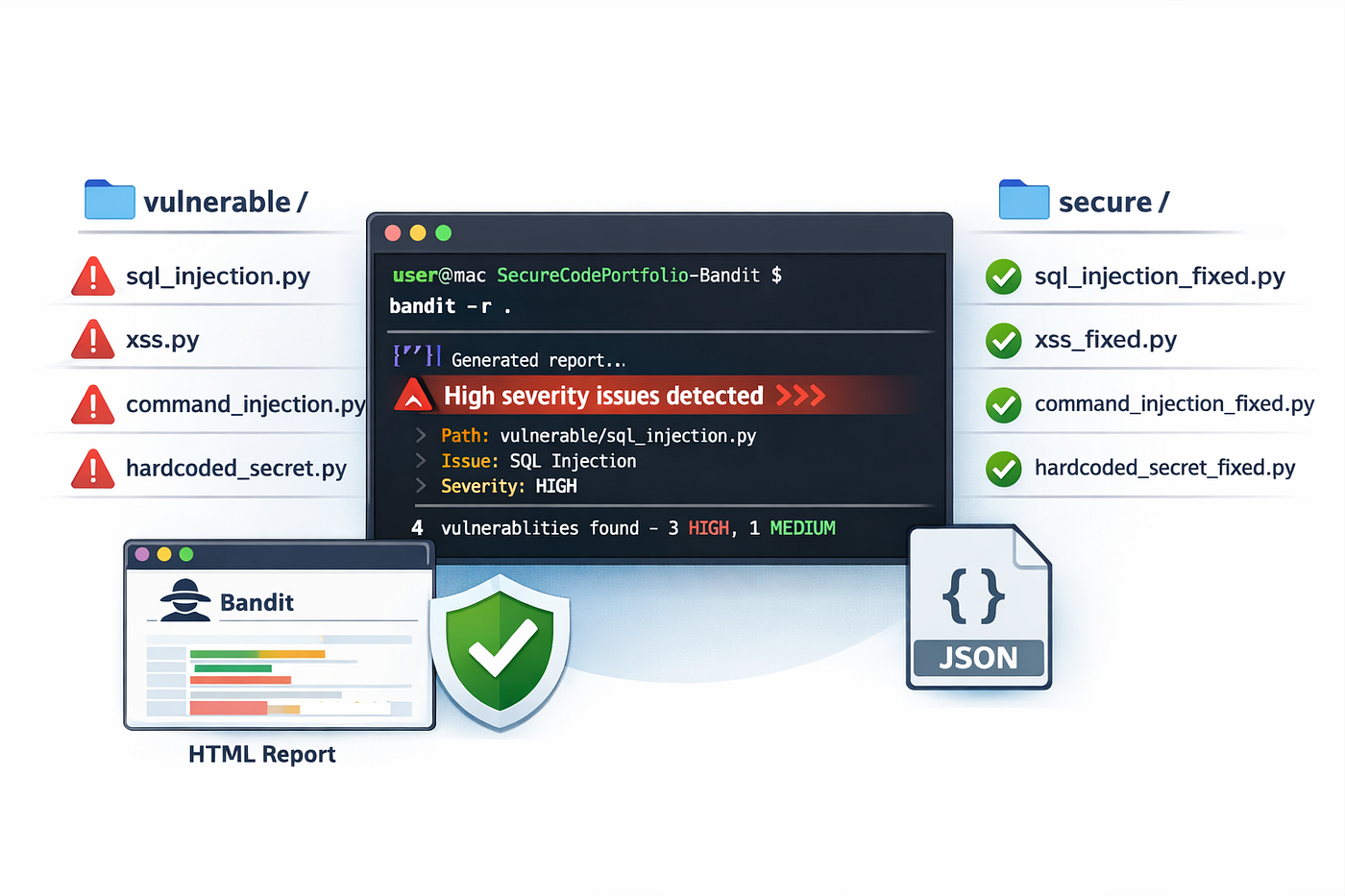 Building a Real Python Security Project with Bandit (macOS Terminal Walkthrough)