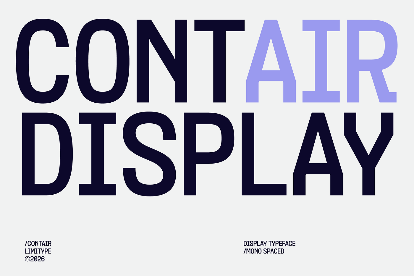 Contair — Monospaced Font