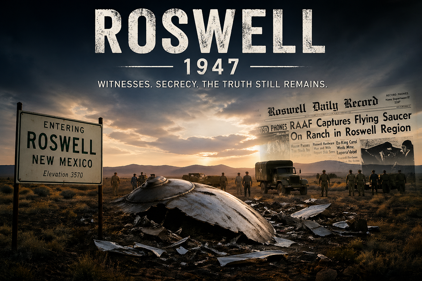 Roswell Revisited: Witnesses, Secrecy, and the Event That Challenged Reality Itself