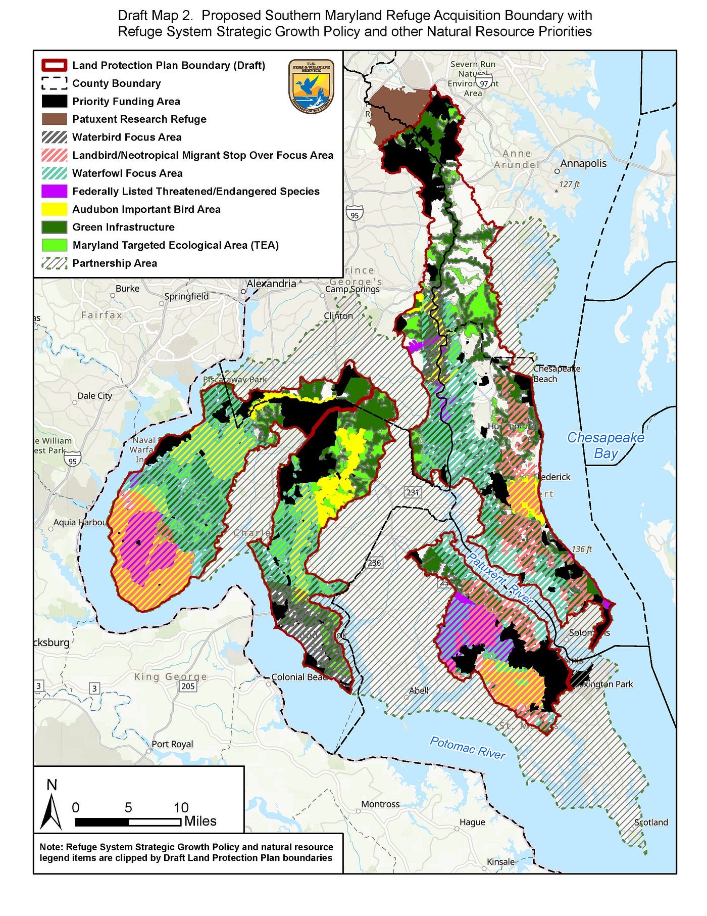 Southern Maryland Woodlands National Wildlife Refuge would protect woodlands, watersheds, and the…