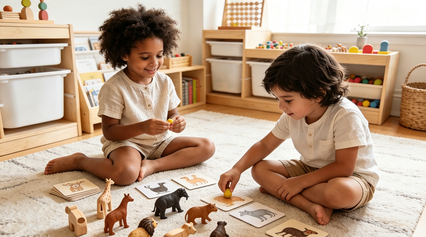 Montessori Animal Matching Activities: Building Early Emotional Intelligence Through Sensory Play
