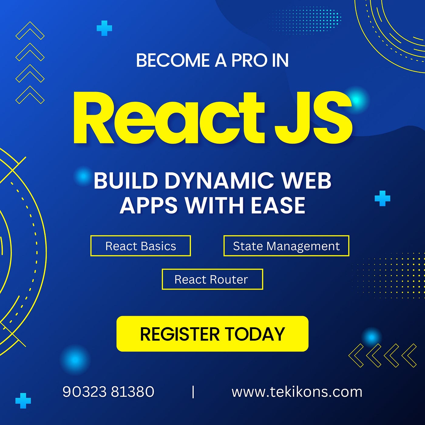๐ Become a Pro in React JS | Tek Ikons