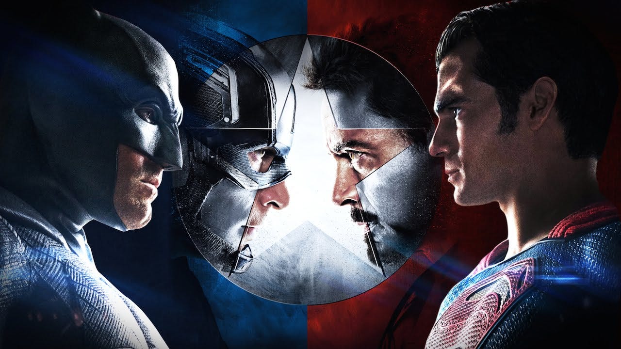 A Tale of Two Films: Batman v Superman: Dawn of Justice and Captain America:  Civil War. | by Matt Frati | Medium