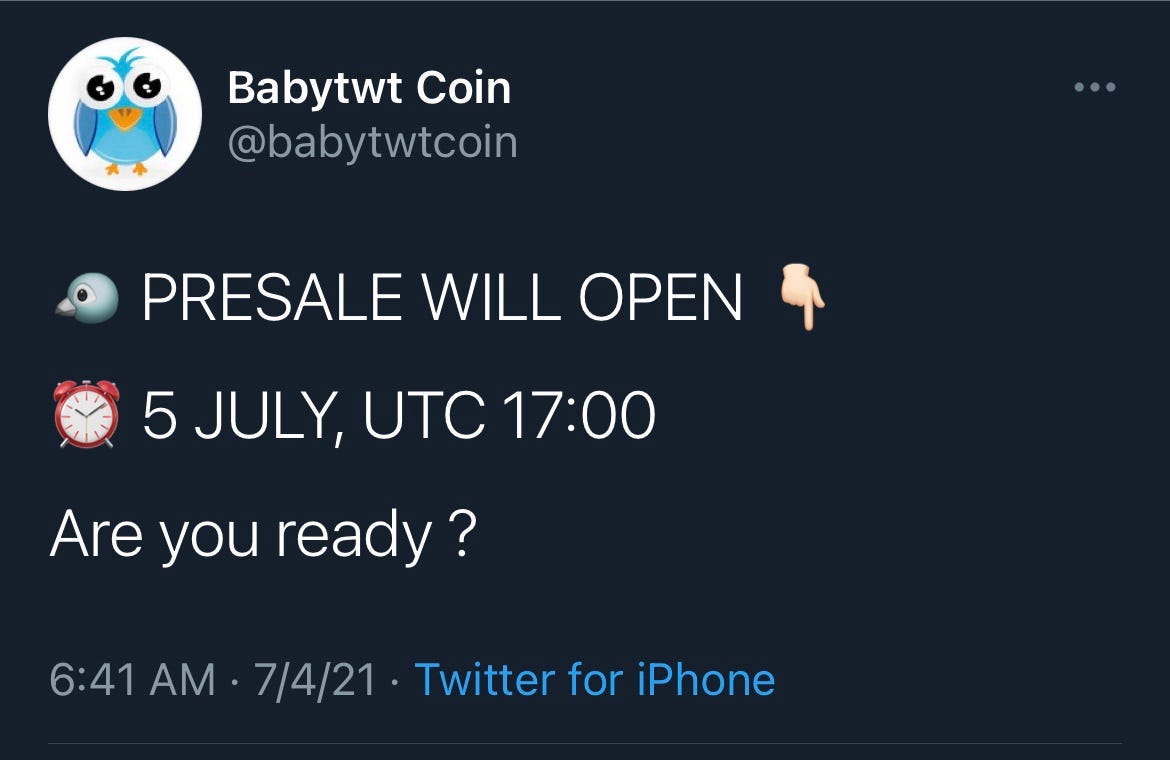 Baby Twitter Coin is Not Worth a Tweet | by The Cyber Show | Medium