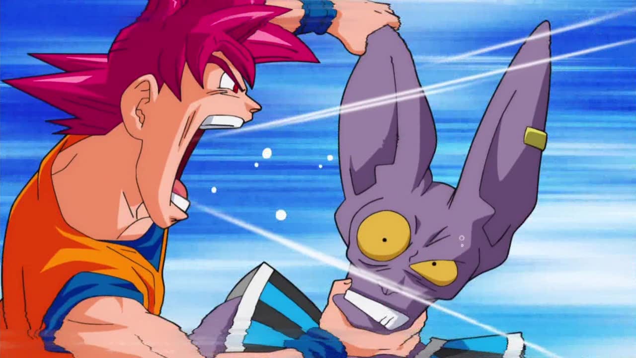 Goku e vegeta acaba descobrindo que o irmão de Bills e um deus da dest