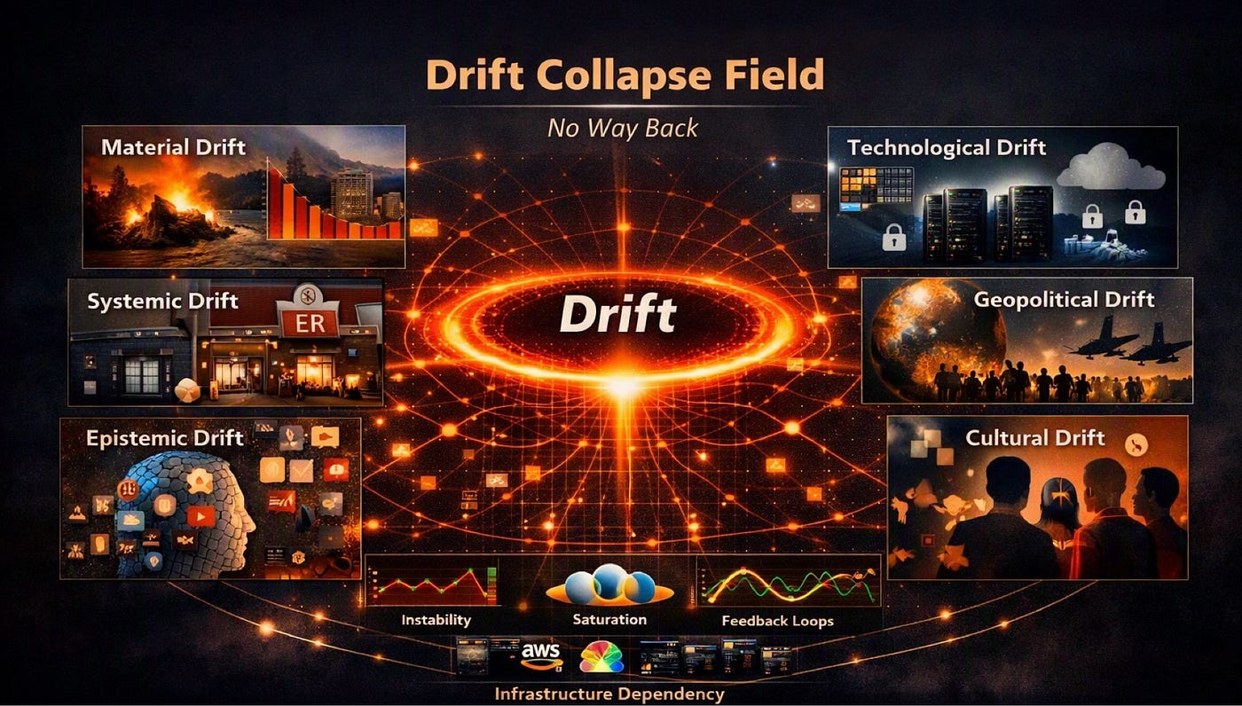 The Drift Collapse Field: Why Modern Worsening Has No Way Back – Canada, the United States, and the…