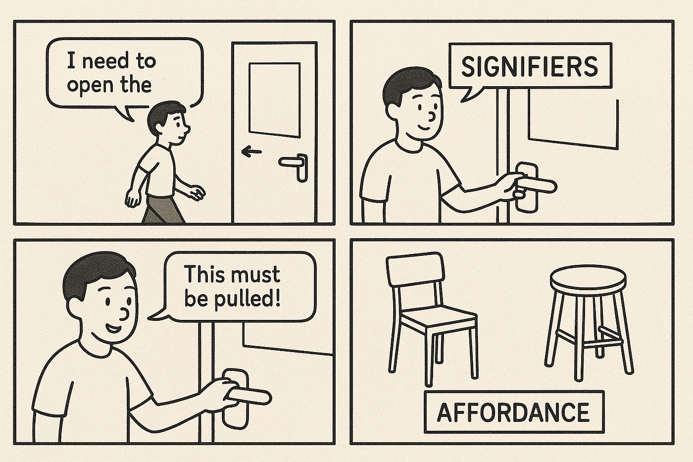 Signifiers vs Affordance — Explained Through a Simple Story (UX for Humans)