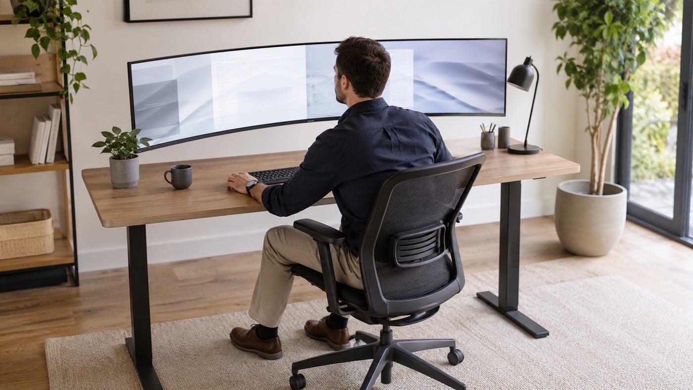 Why a Wide Monitor Setup Pulls You Off-Centre