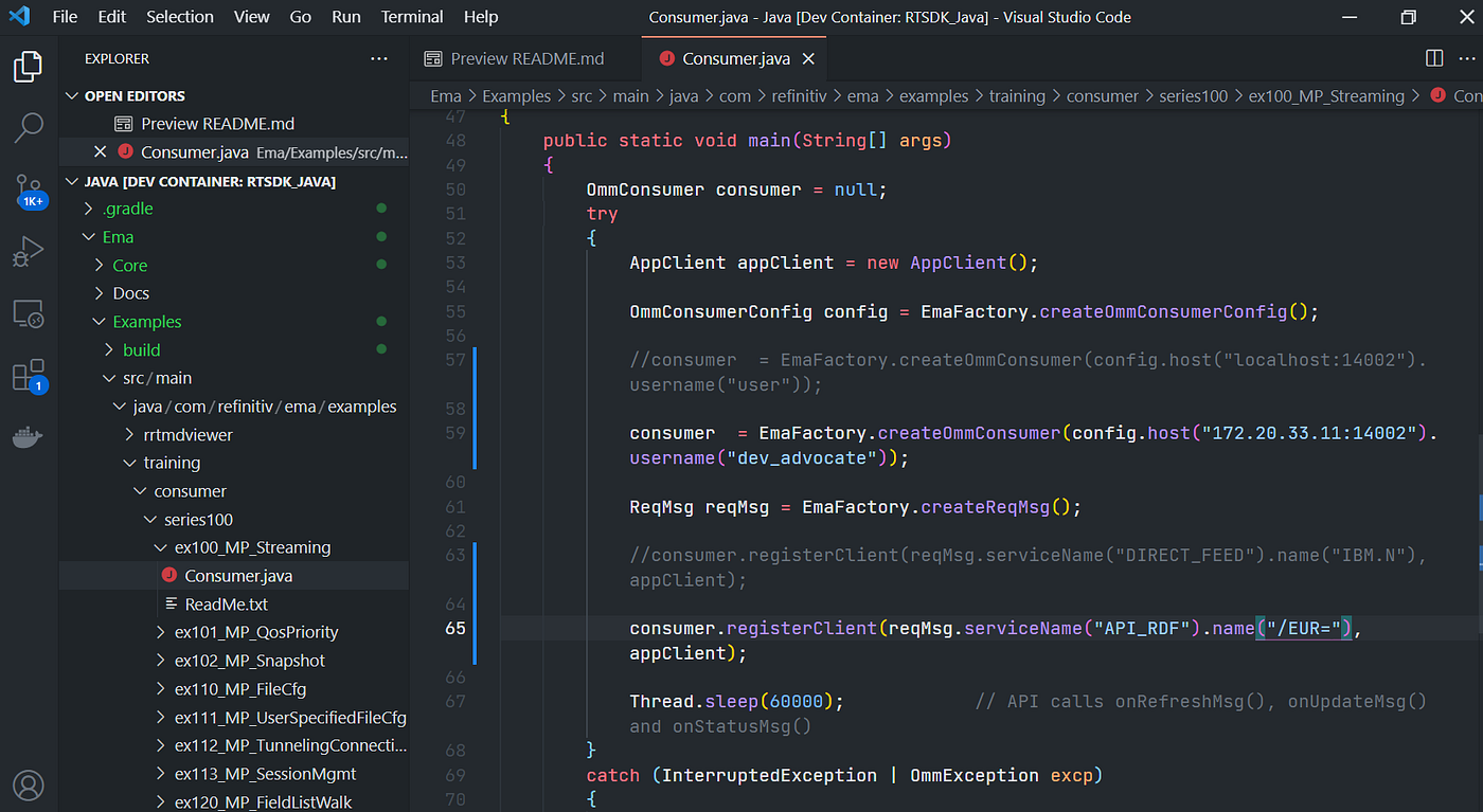 How to use the Visual Studio Code Remote — Containers extension with  Real-Time SDK Docker Image | by Wasin Waeosri | Refinitiv Developer  Community | Medium
