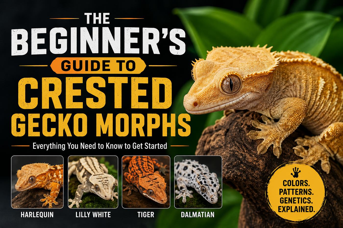 The Beginner’s Guide to Crested Gecko Morphs