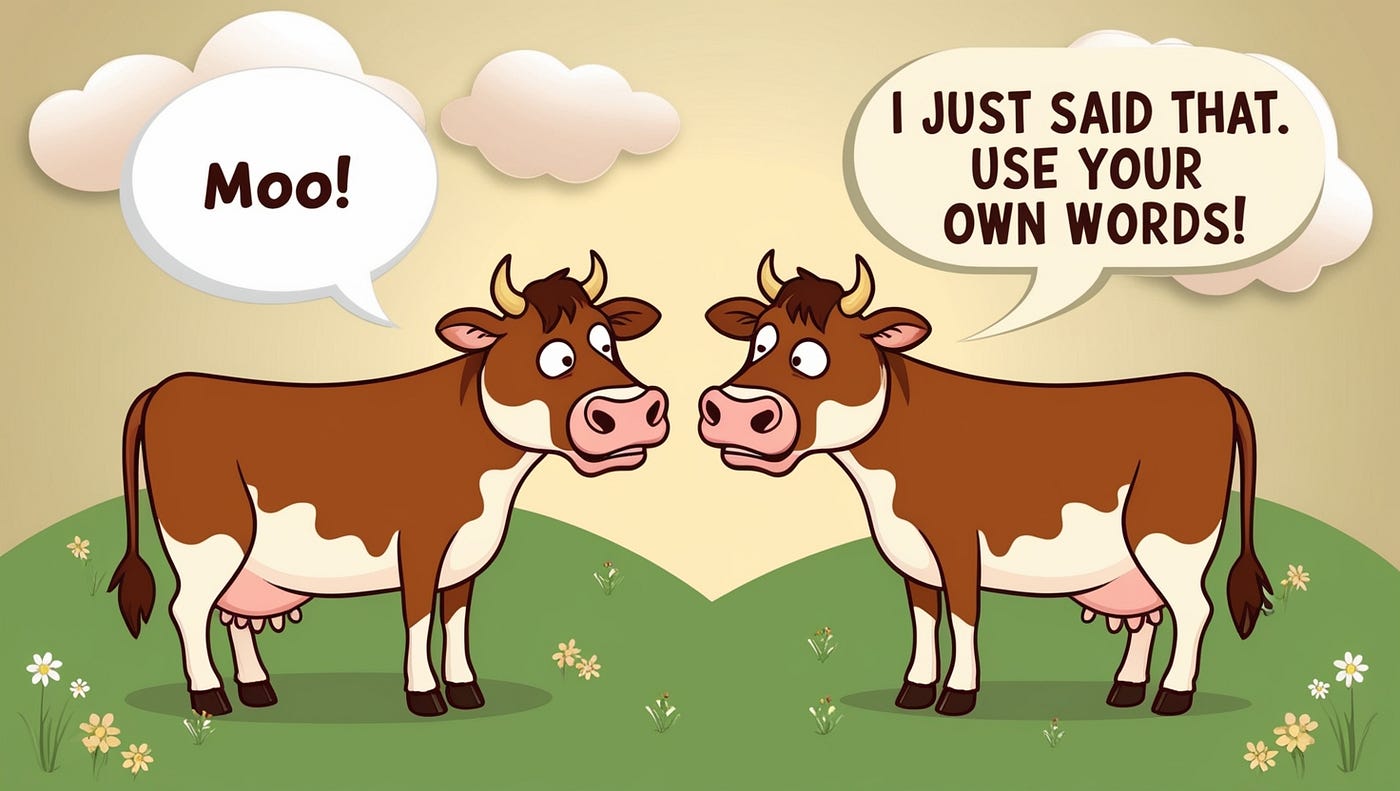 Paraphrasing? Do this instead to avoid Plagiarism | by Tirupati Rao |  Generative AI