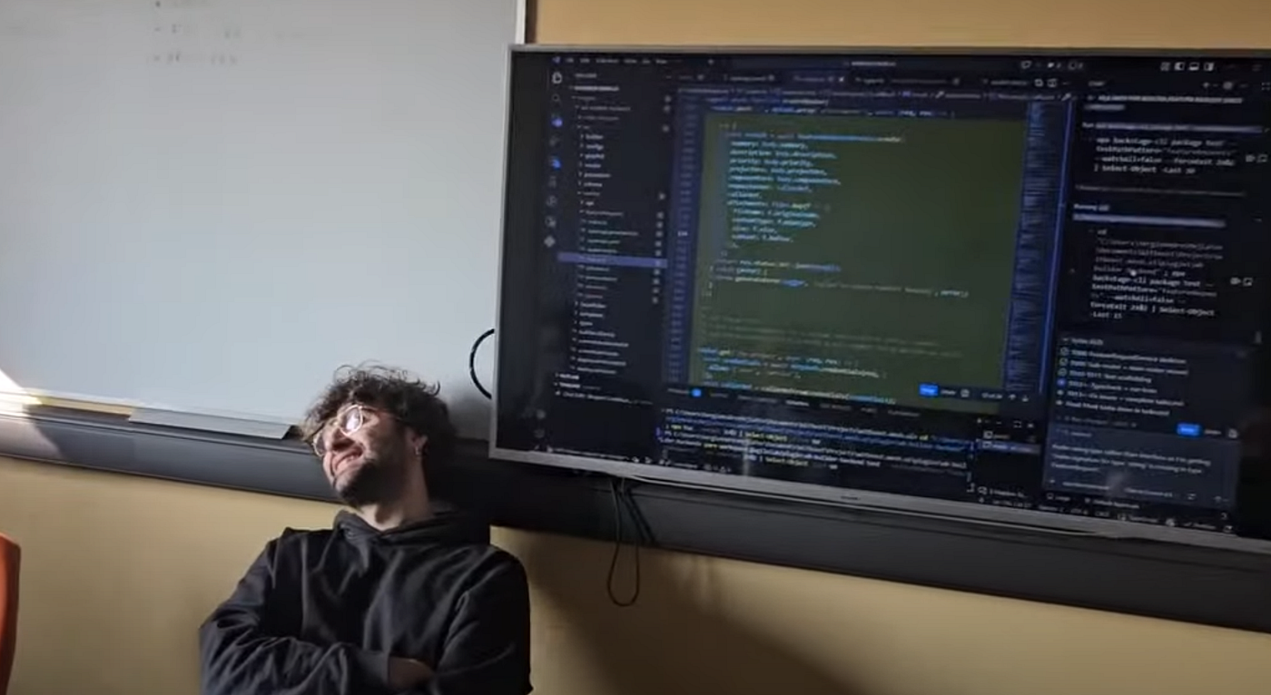 A Witboost engineer waiting for the results