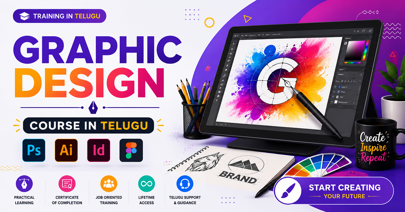 Graphic Design Course Training in Telugu