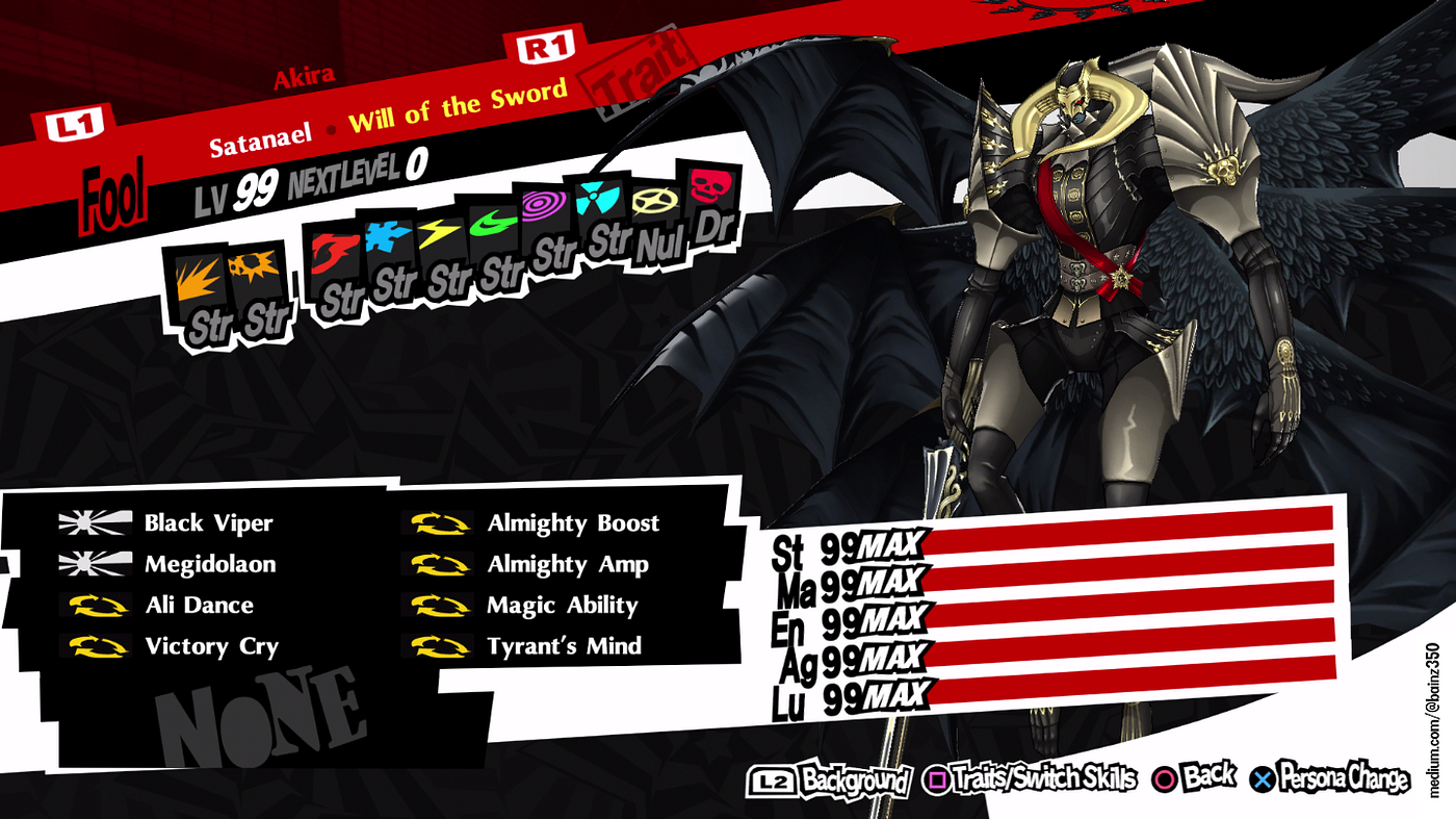 Persona 5 Royal Fusion Calculator