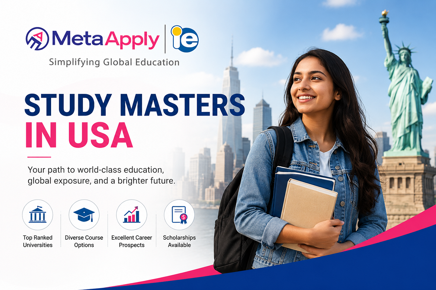 Study Masters in USA for Indian Students | MetaApply IE