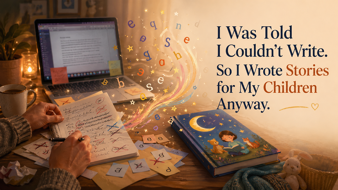 I Was Told I Couldn’t Write. So I Wrote Stories for My Children Anyway.