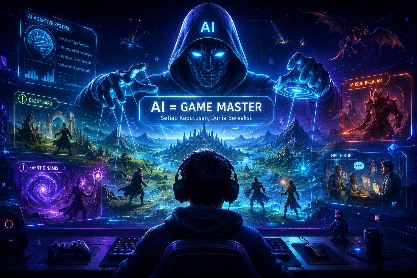 AI Mulai Jadi “Game Master”, Bukan Sekadar Musuh Pintar