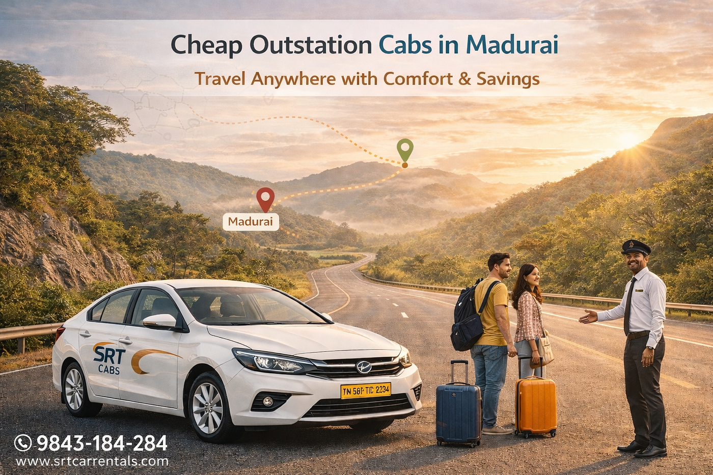 Cheap Outstation Cabs in Madurai — Travel Anywhere with Comfort & Savings