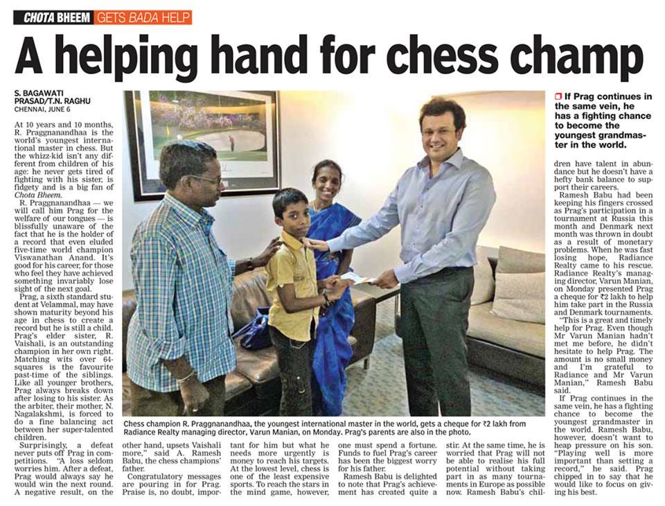 Praises Pour in for R Praggnanandhaa for Historic Win at the Chess