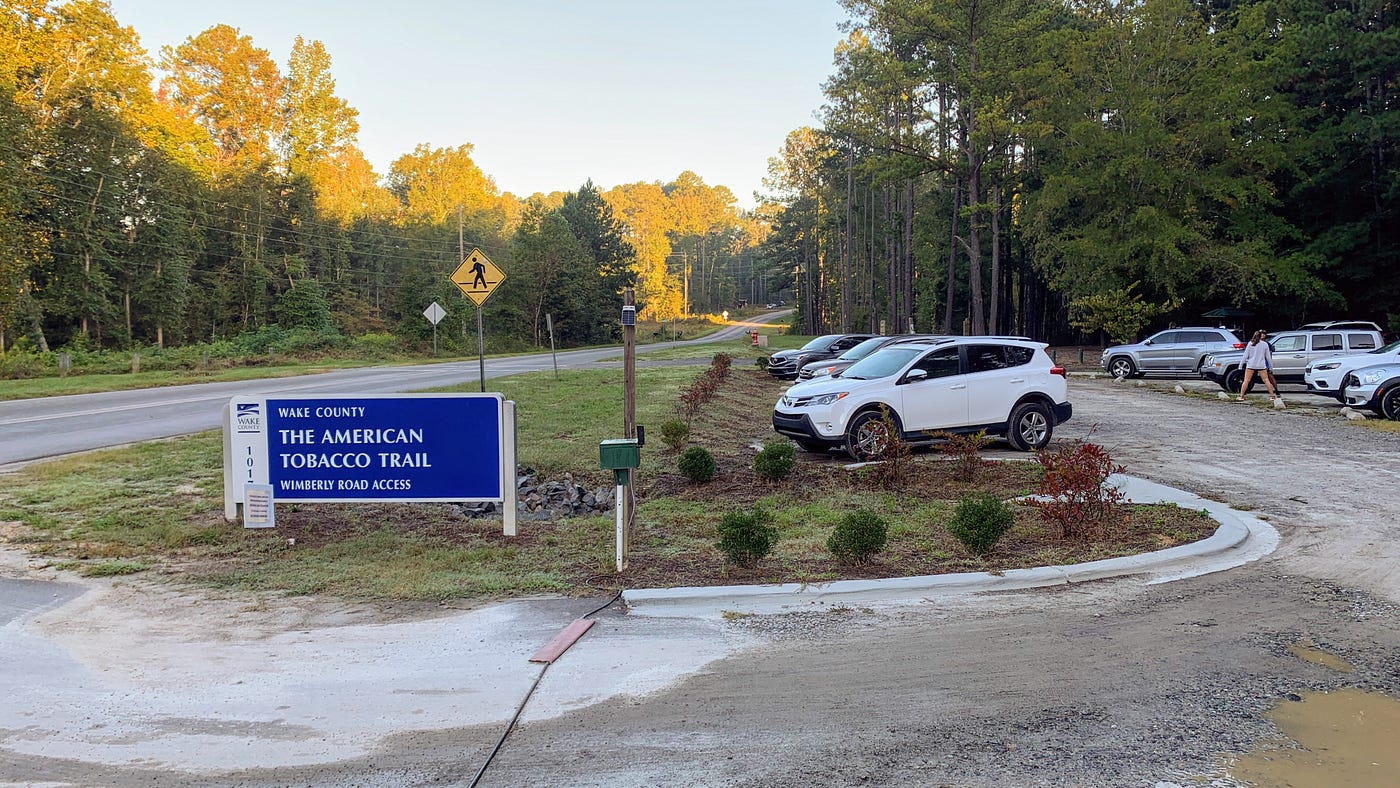 american tobacco trail wimberly road parking area White Oak Creek Greenway. For this week's route we visited White… | by Gina  James