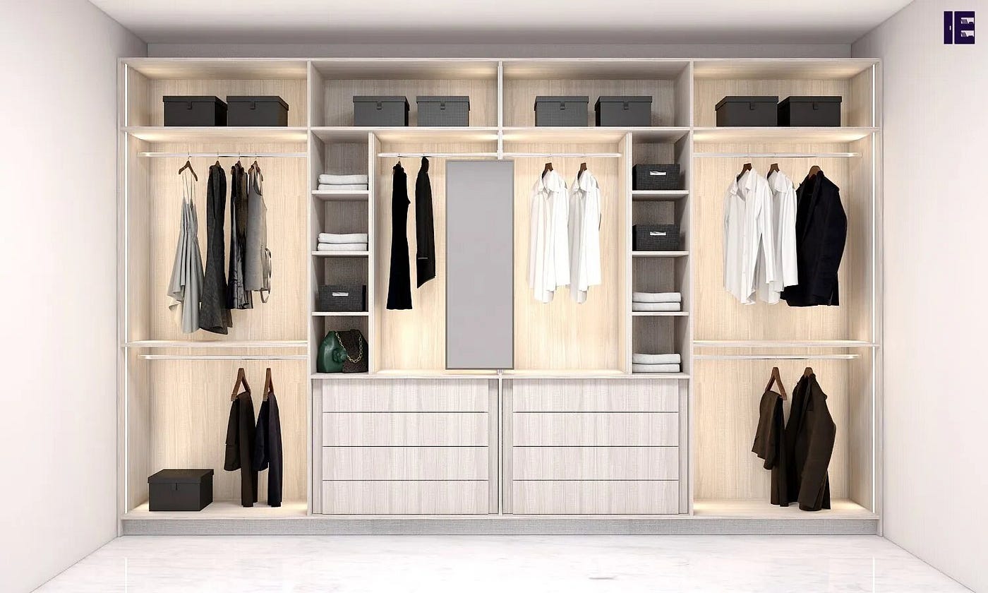 Fitted Wardrobes Storage. We create wardrobe storage ideas… | by Inspired  Elements | Medium