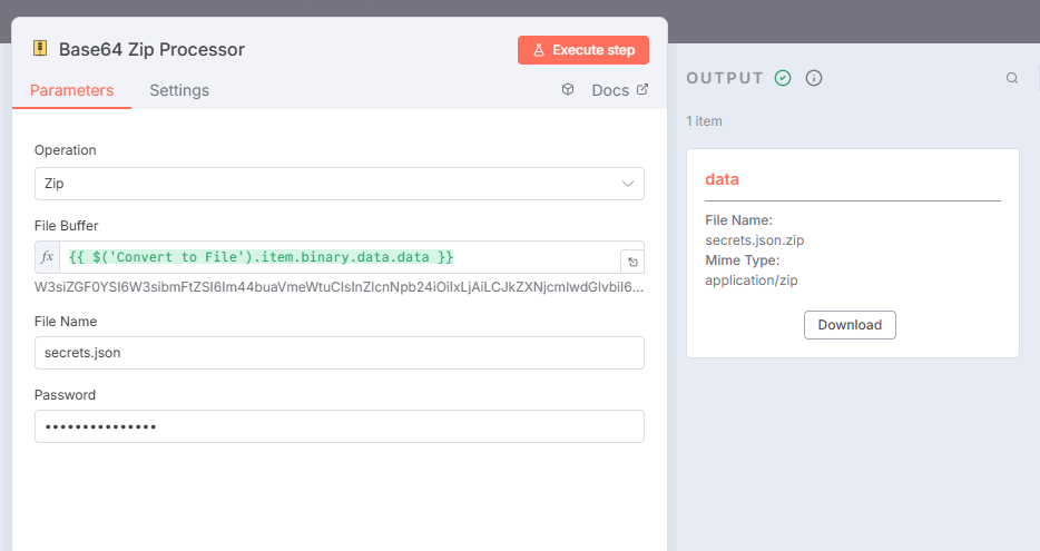 How to Create a Password-Protected ZIP File in n8n: A Complete