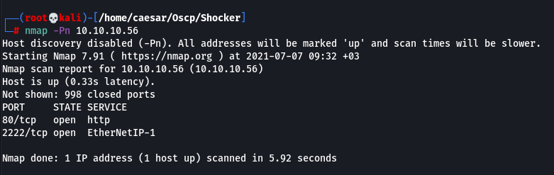 HackTheBox - Shocker