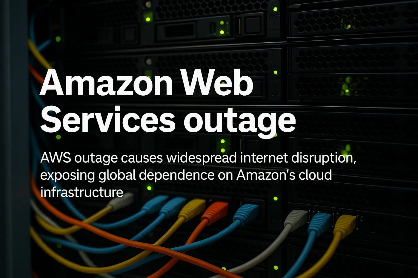 Amazon Web Services outage disrupts major platforms, revealing global dependence on a few corporate cloud providers.