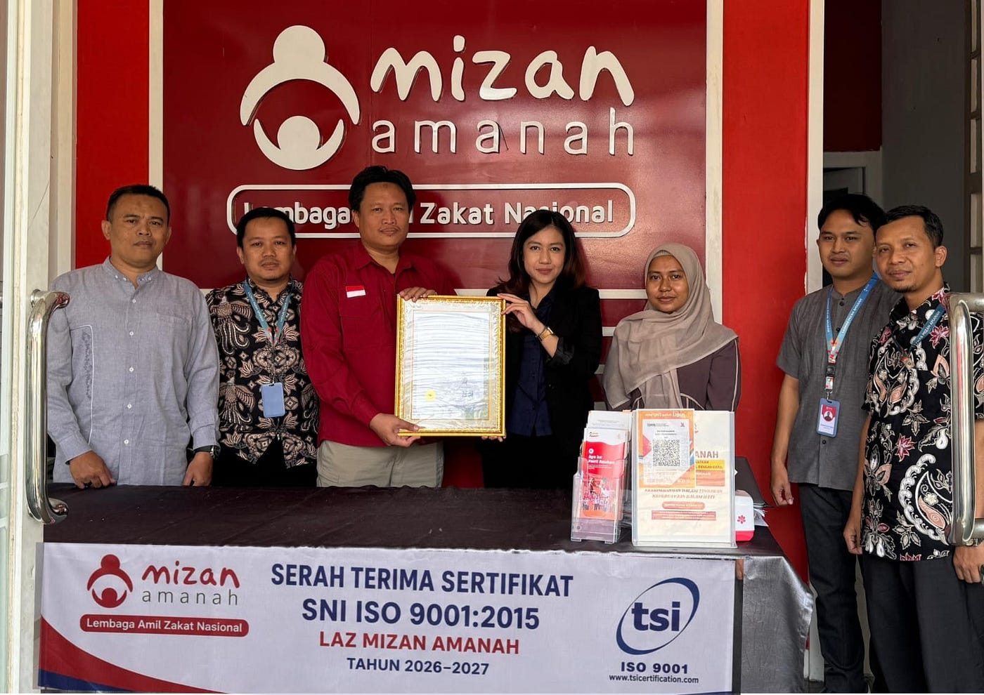LAZ Mizan Amanah Raih Sertifikat SNI ISO 9001:2015 Periode 2026–2027, Perkuat Komitmen Tata Kelola…