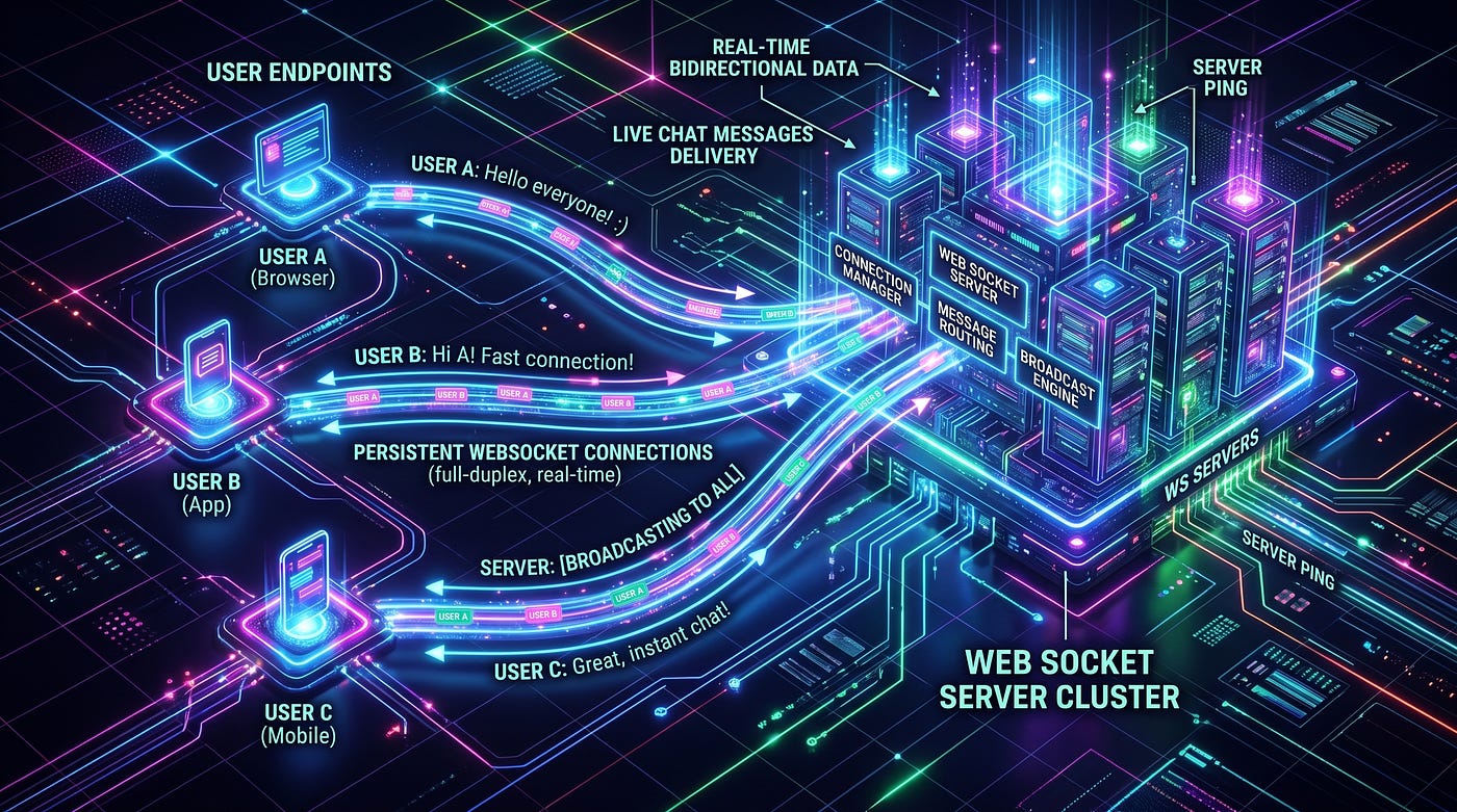 System Design for Beginners #17: What Is WebSocket? (How Real-Time Apps Actually Work)