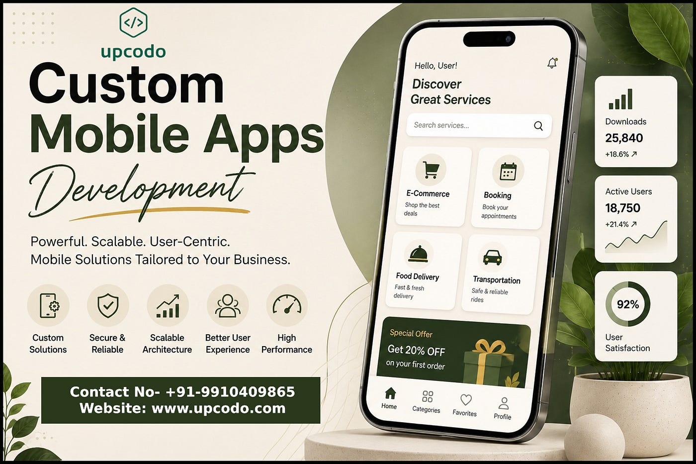 Custom Mobile Apps Development- UpCodo Digital