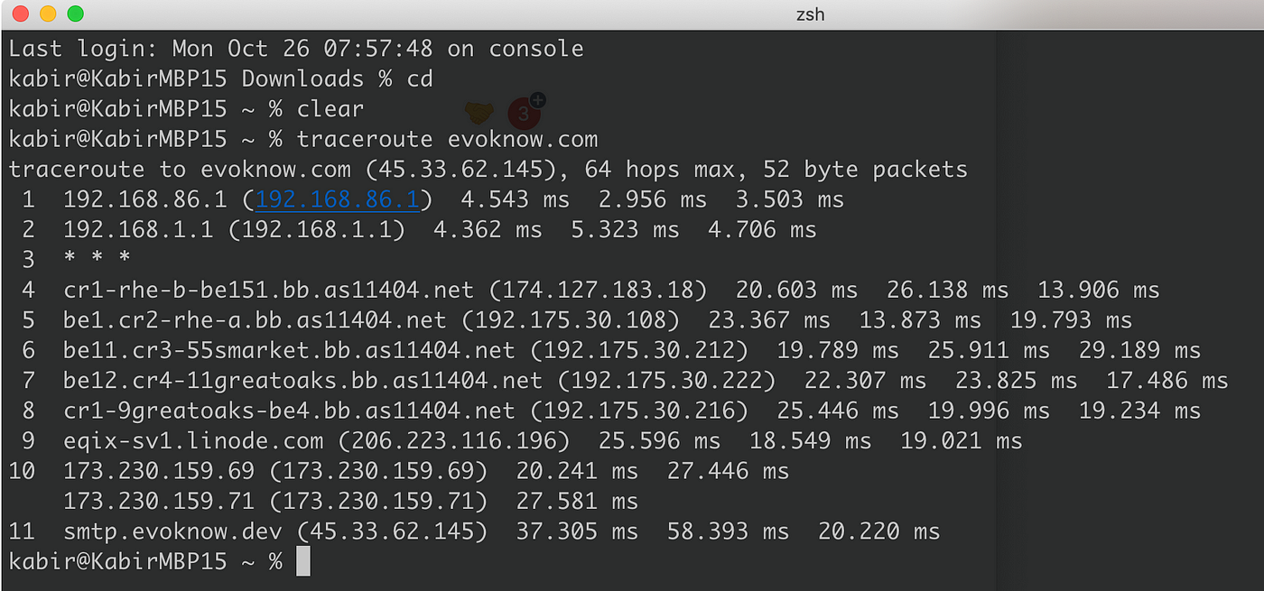 mtr — My Traceroute Replacement - macOS.sh - Medium