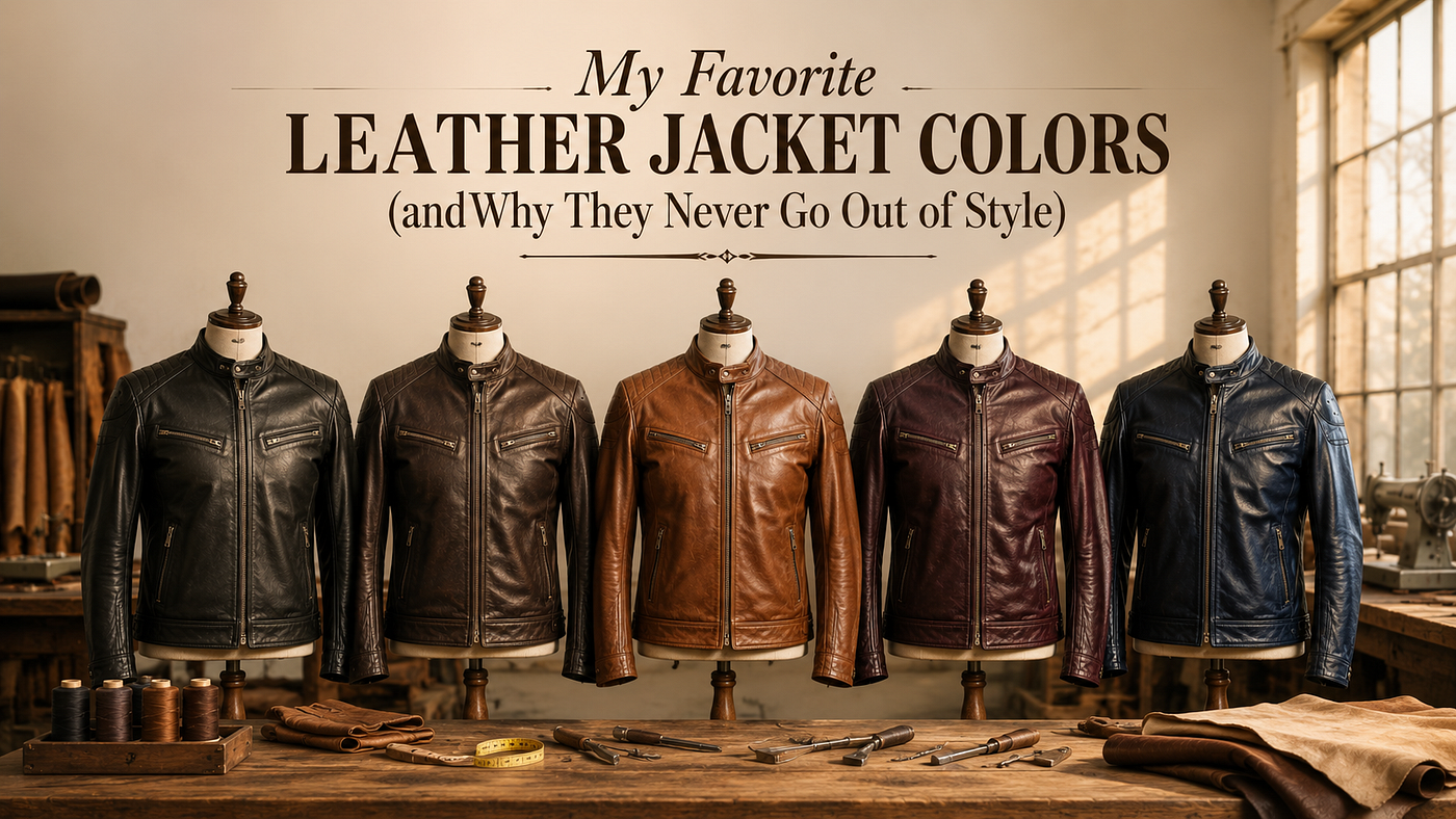 My Favorite Leather Jacket Colors (and Why They Never Go Out of Style)