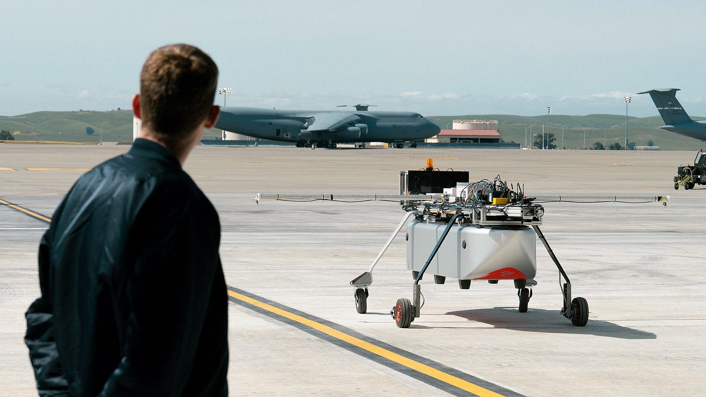 Drones team with fighter aircraft and help inspect airports - GPS