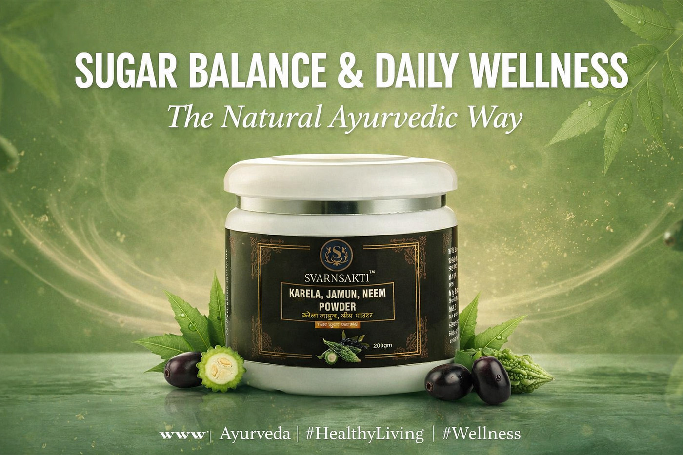 Karela neem jamun powderKarela, Neem & Jamun Powder: Nature’s Triple-Action Formula for Blood…