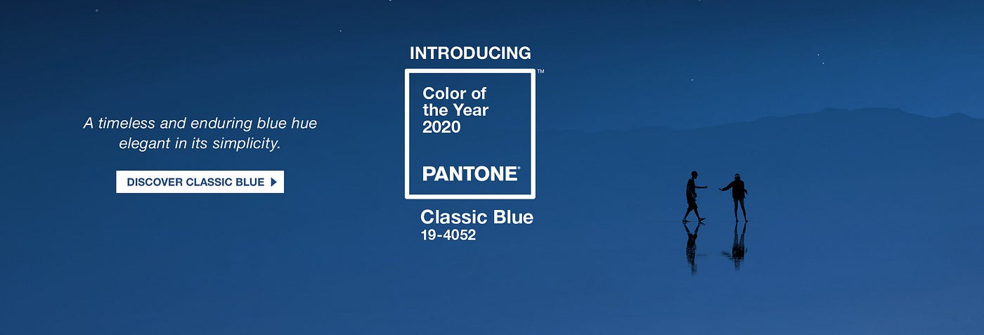 Pantone 2020 年度代表色-經典藍 Classic Blue
