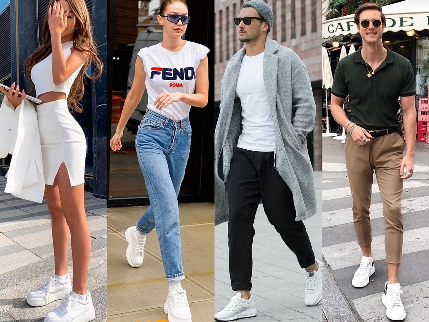 This Proves That Classic White Sneakers Go With Everything | THREAD by  ZALORA