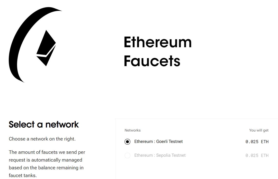 以太坊Goerli ETH 水龙头怎么领取？Goerli和Sepolia两个测试网有什么区别？ - 话李话外- Medium